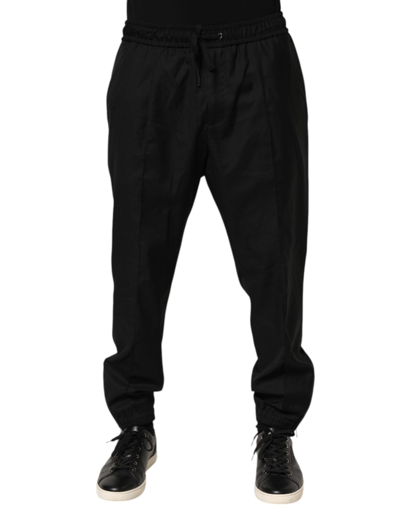 Dolce & Gabbana Black Drawstring Men Jogger Sweatpants Pants