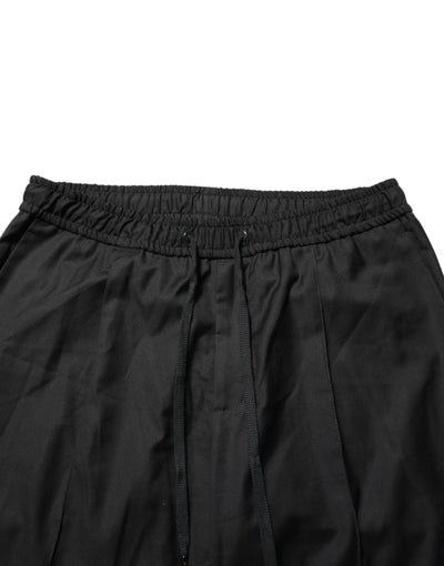 Dolce & Gabbana Black Drawstring Men Jogger Sweatpants Pants