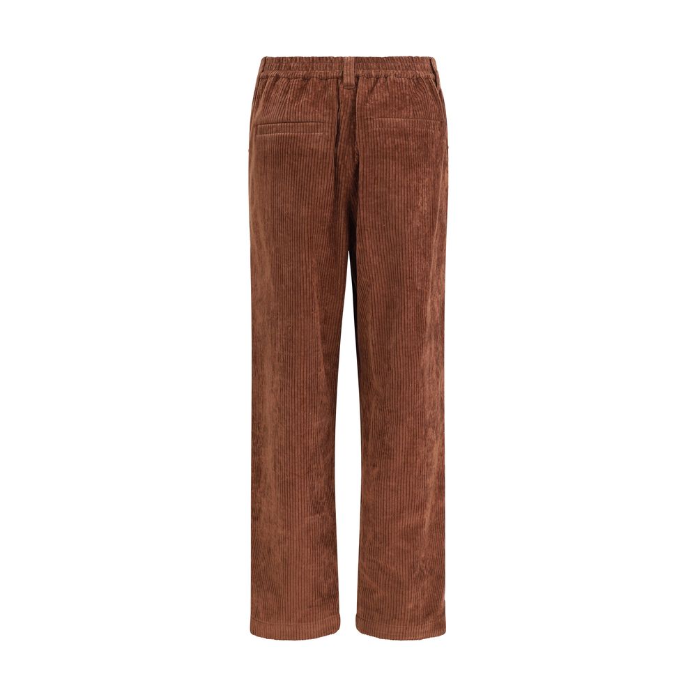 Brunello Cucinelli Brown Cotton Casual Pants
