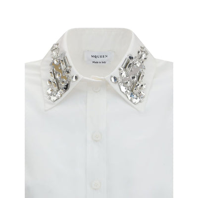 Alexander McQueen White Cotton Dress Shirt