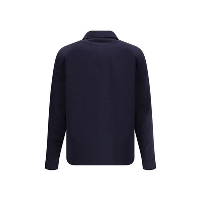 Brunello Cucinelli Blue Nylon Full-Length Jacket