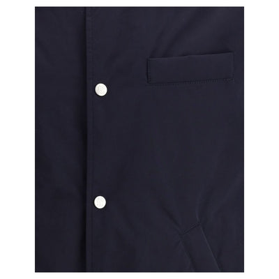 Brunello Cucinelli Blue Nylon Full-Length Jacket