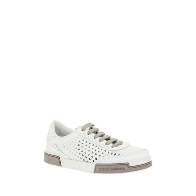 Dolce & Gabbana White Lamb Ovis Aries Aries Athletic Sneakers