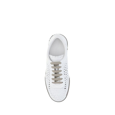 Dolce & Gabbana White Lamb Ovis Aries Aries Athletic Sneakers