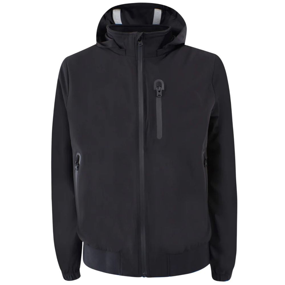 Yes Zee Black Nylon Men's Jacket