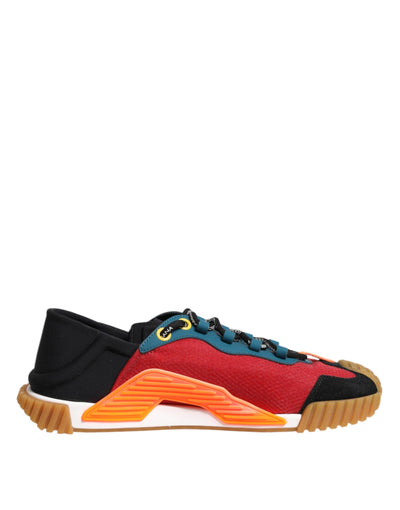 Dolce & Gabbana Multicolor Nylon Low Top NS1 Sneakers Shoes
