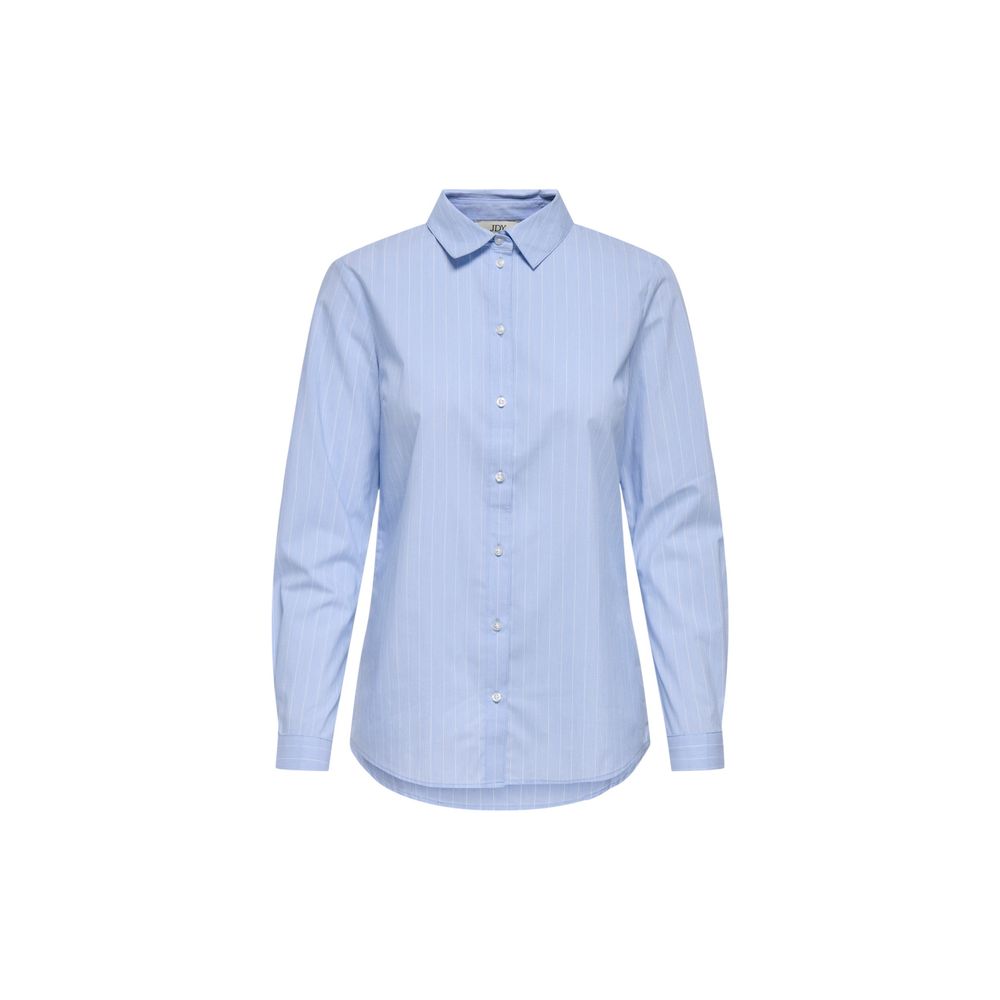 Jacqueline De Yong Blue Cotton Blouse