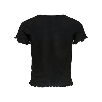 Only Black Polyester T-Shirt
