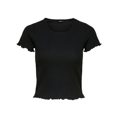 Only Black Polyester T-Shirt