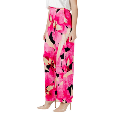 Only Pink Viscose Casual Pants