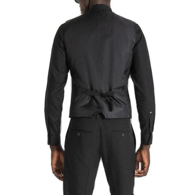 Antony Morato Black Polyester Waistcoat