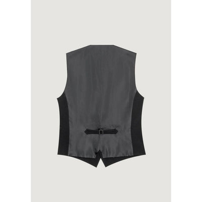 Antony Morato Black Polyester Waistcoat