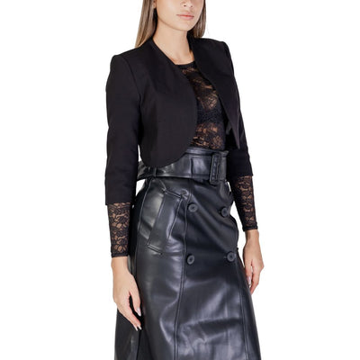 Morgan De Toi Black Polyester Coat