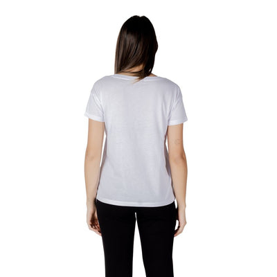 Armani Exchange White Cotton T-Shirt