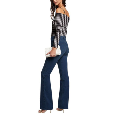 Morgan De Toi Black And White Viscose Long Sleeve T-Shirt