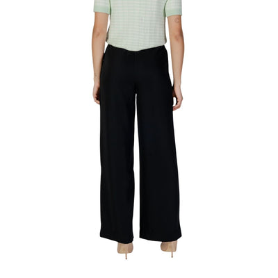 Morgan De Toi Black Polyester Casual Pants