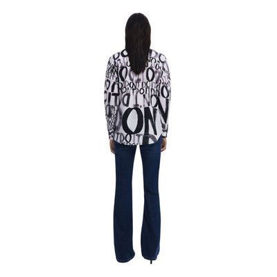 Desigual Black Cotton Blouse
