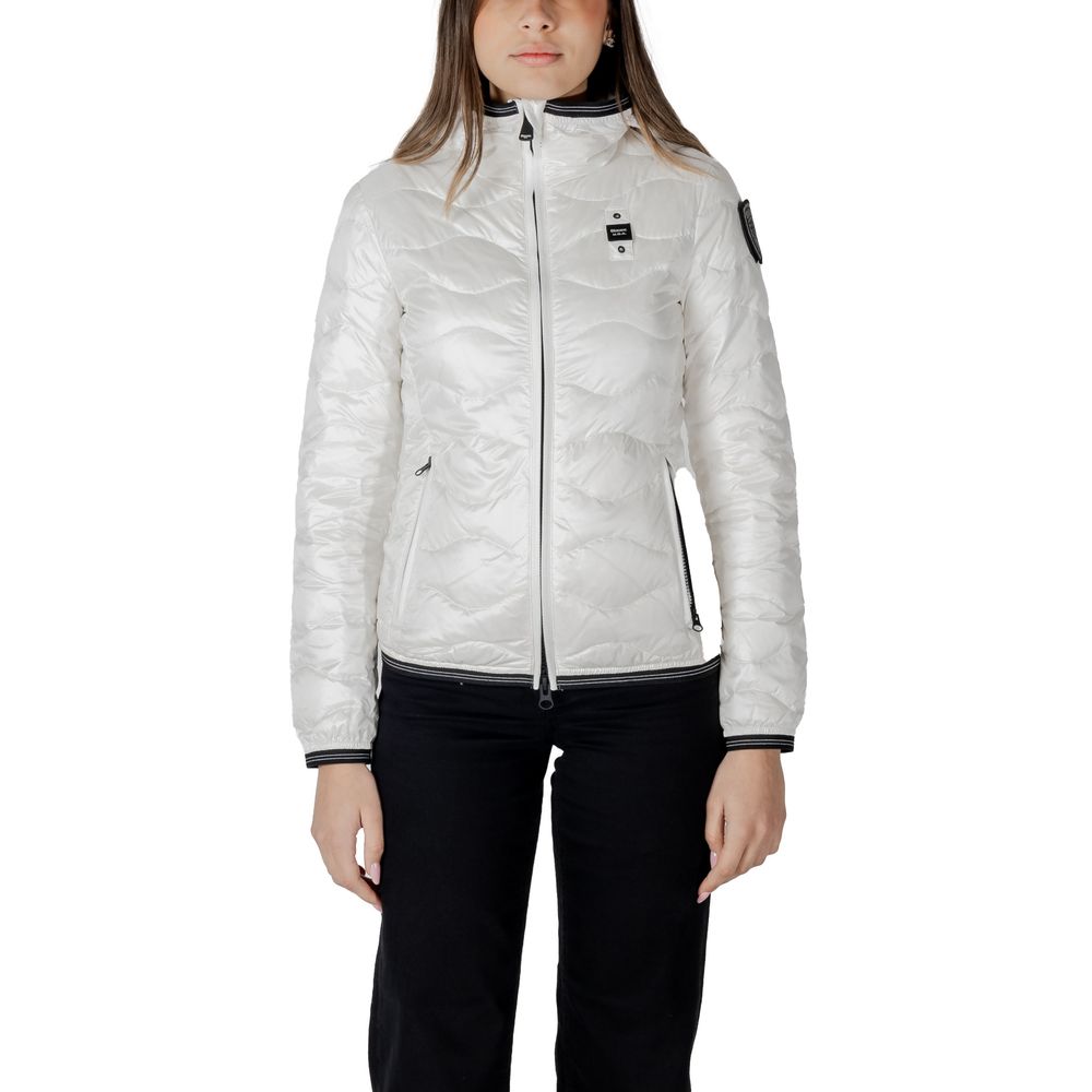 Blauer White Polyamide Jackets & Coat
