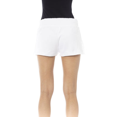 Just Cavalli White Cotton Women's Sweat Shorts