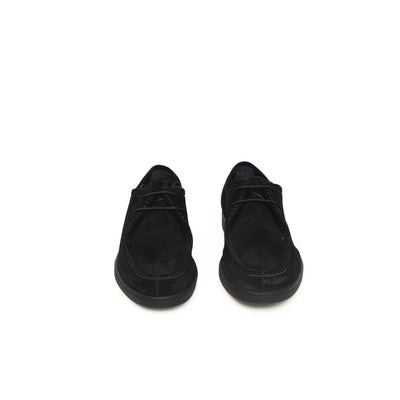 Cerruti 1881 Black Cowhide Men Derby Shoe