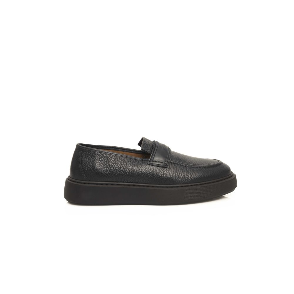 Cerruti 1881 Blue Cowhide Men Loafer