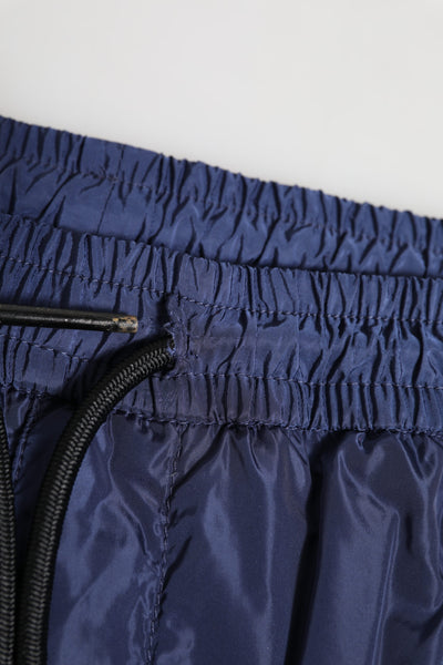 Dolce & Gabbana Blue Nylon Straight Jogger Sweatpants Pants