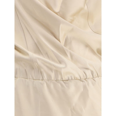 Magda Butrym Cream Silk Casual Dress