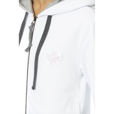 Mr&Mrs Italy White Cotton Women Sweatshirt Top