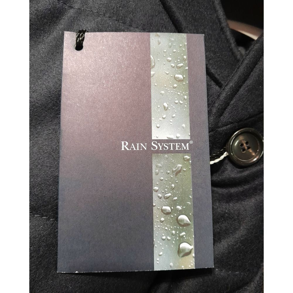 Made in Italy Blue Wool Sleveless Jacket