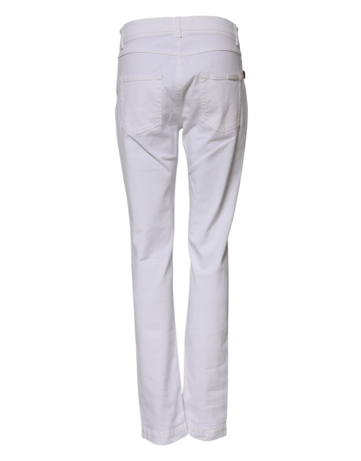 Dolce & Gabbana White Floral Sequined Embroid GIRLY Denim Jeans