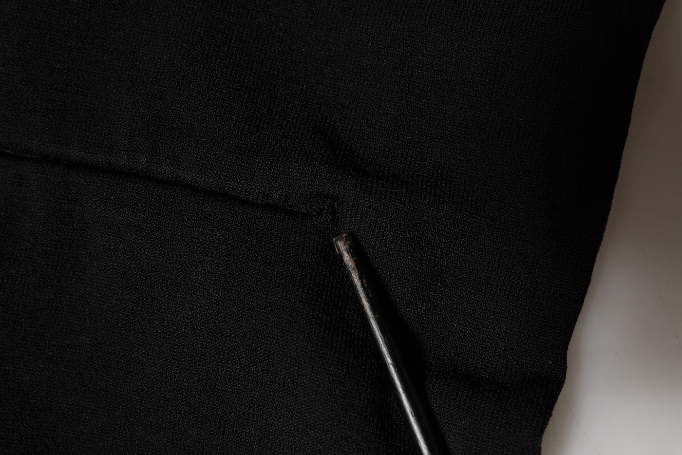 Dolce & Gabbana Black Viscose Turtle Neck Crop Pullover Top