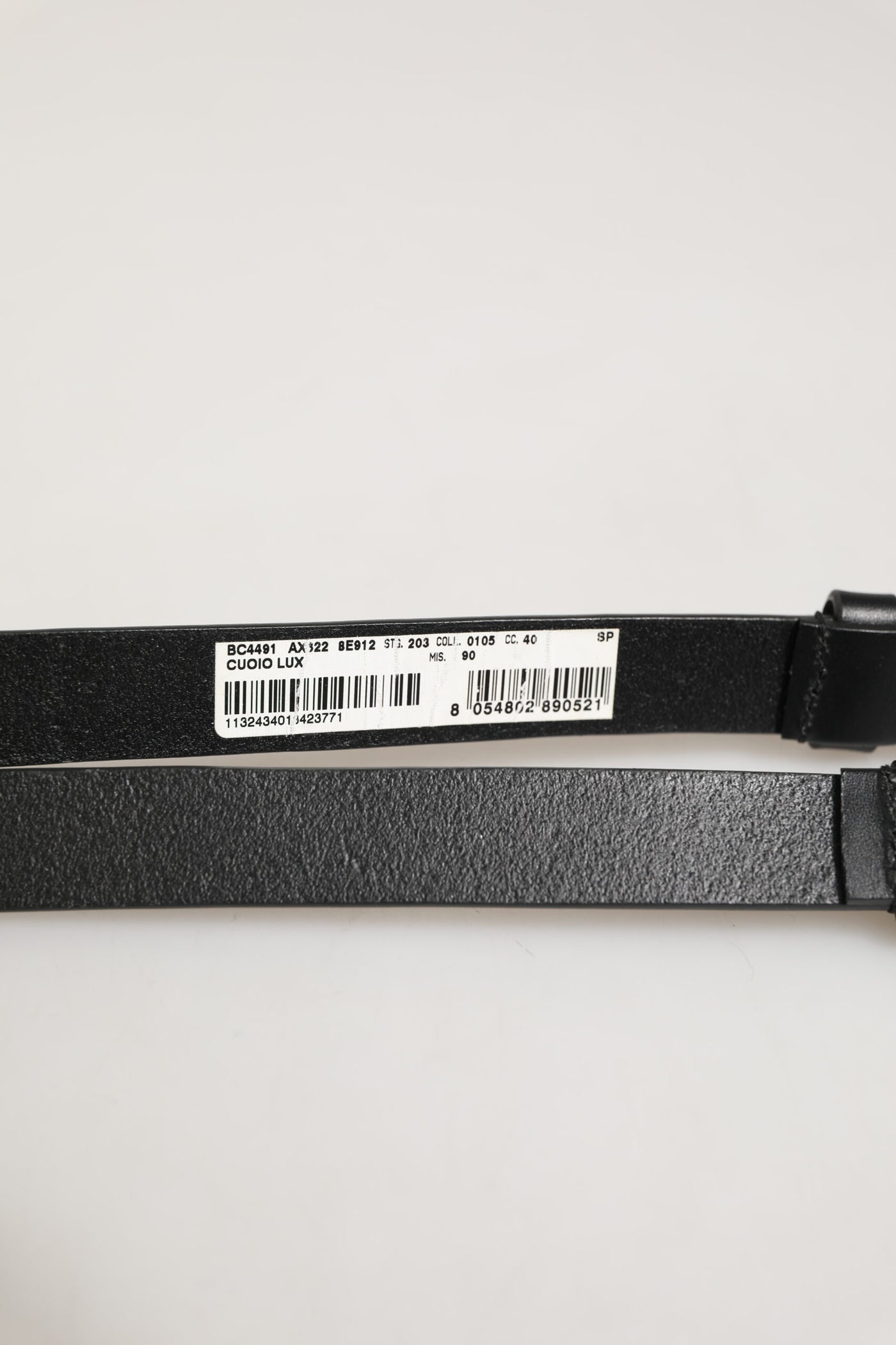 Dolce & Gabbana Black Double Strap Leather Silver Buckle Belt