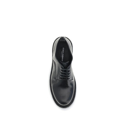 Dolce & Gabbana Black Calf Leather Bos Taurus Oxfords And Derbies