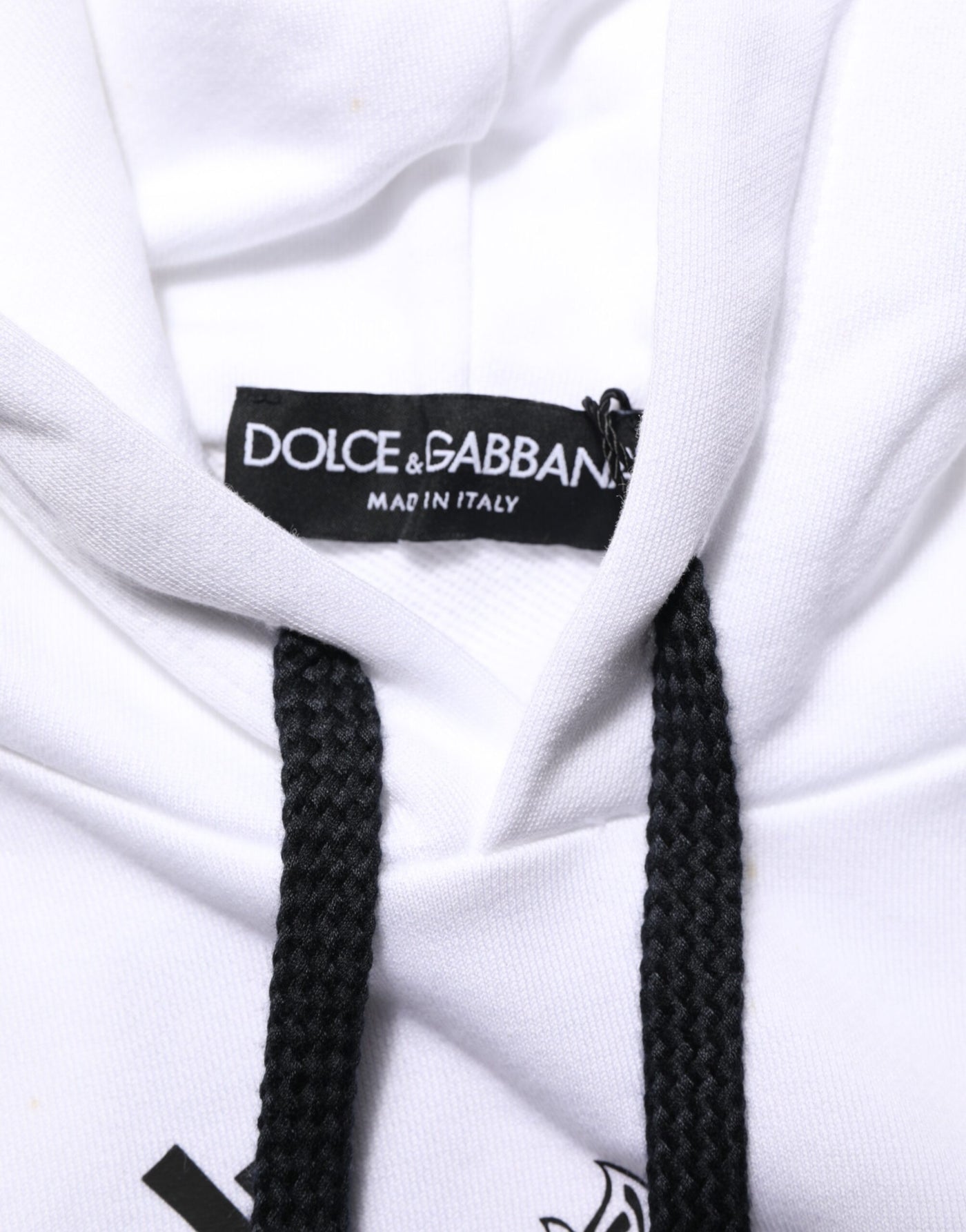 Dolce & Gabbana White Sacred Heart Hooded Sweatshirt Sweater