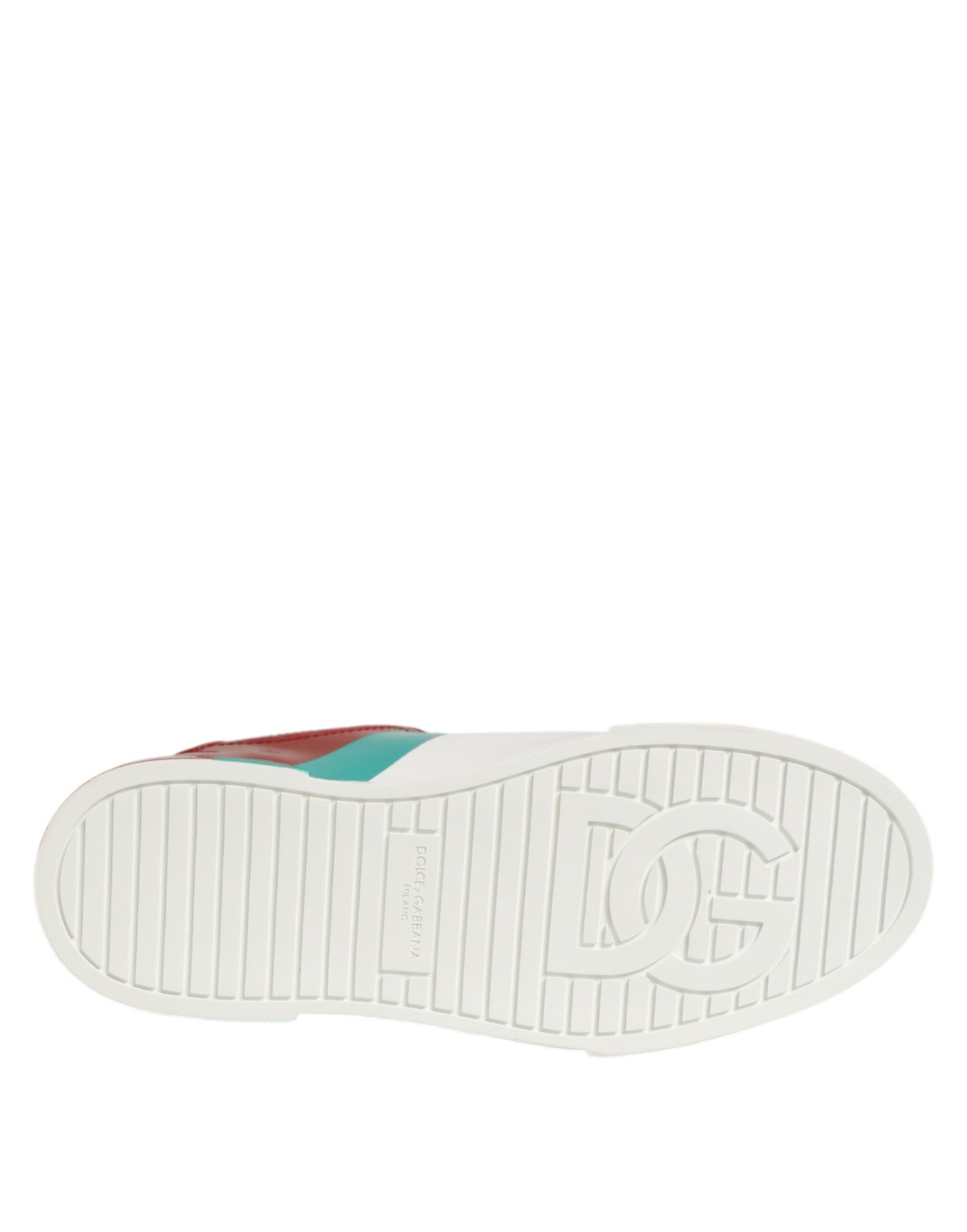 Dolce & Gabbana Multicolor Leather Logo Low Top Sneakers Shoes