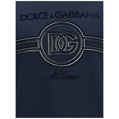 Dolce & Gabbana Blue Cotton Sweatshirt