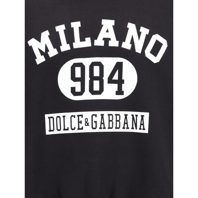 Dolce & Gabbana Black Cotton Sweatshirt