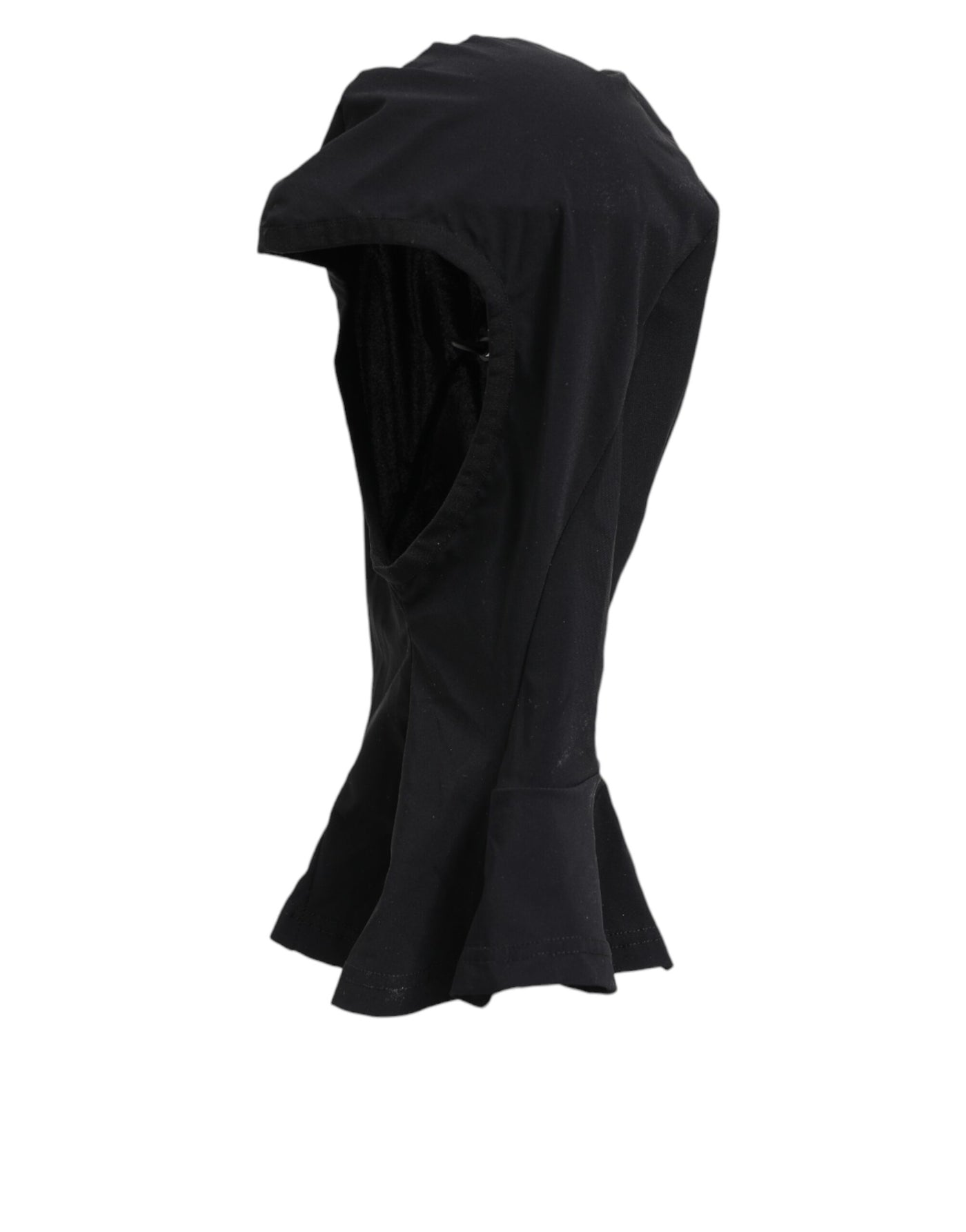 Dolce & Gabbana Black Nylon Elastane Balaclava Hood Face Cover Hat