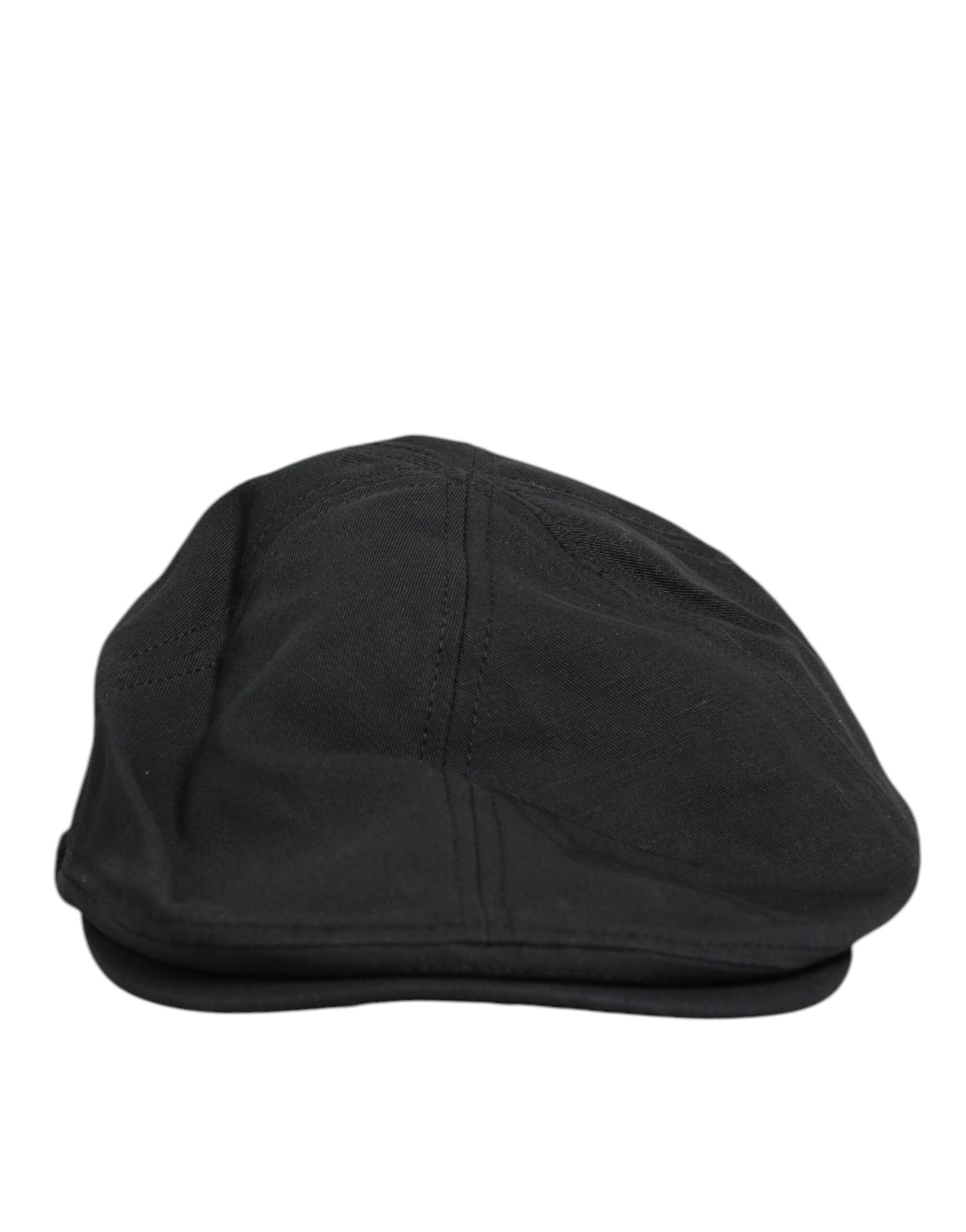 Dolce & Gabbana Black Cotton Blend Newsboy Men Cloth Cap Hat