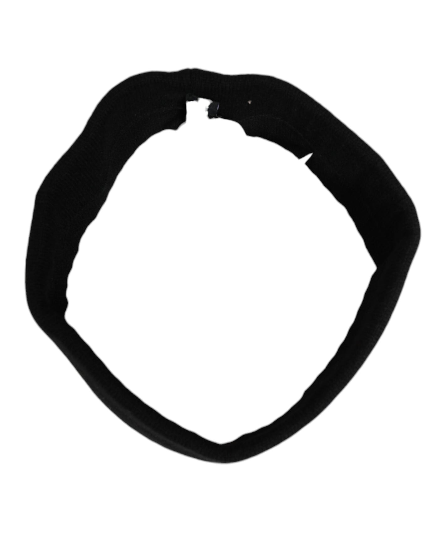 Dolce & Gabbana Black Cashmere Headband Knitted Cap One Size Men Hat