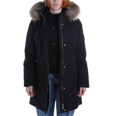 Yes Zee Black Nylon Jackets & Coat