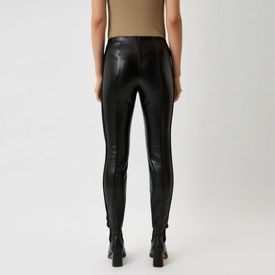 Patrizia Pepe Black Polyethylene Legging