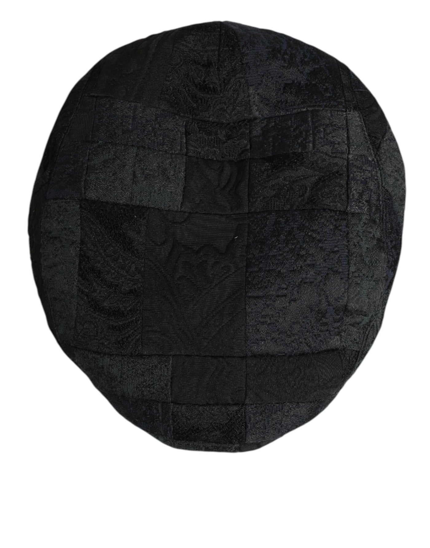 Dolce & Gabbana Black Polyester Newsboy Men Cloth Capello Hat