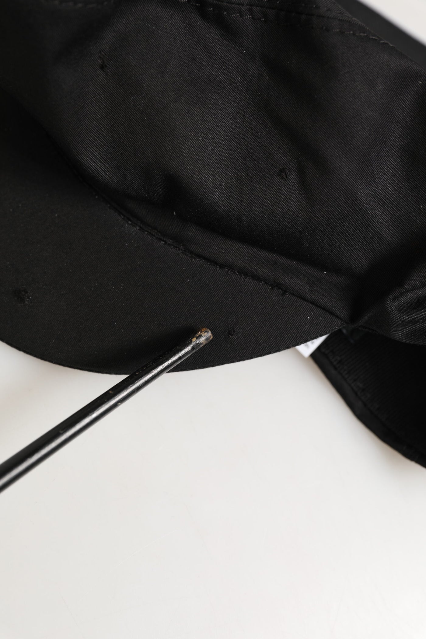 Dolce & Gabbana Black Cotton Stretch Newsboy Cloth Capello Hat