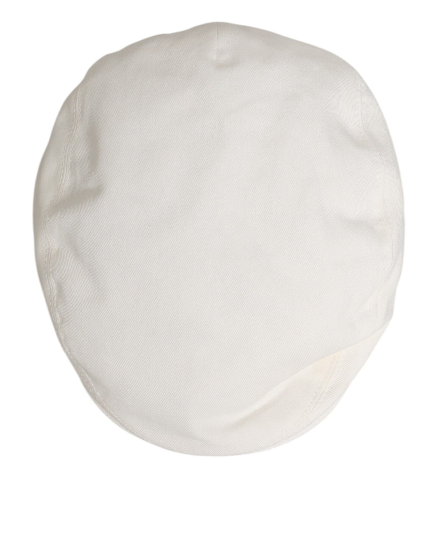 Dolce & Gabbana White Cotton Newsboy Cloth Capello Men Cap Hat