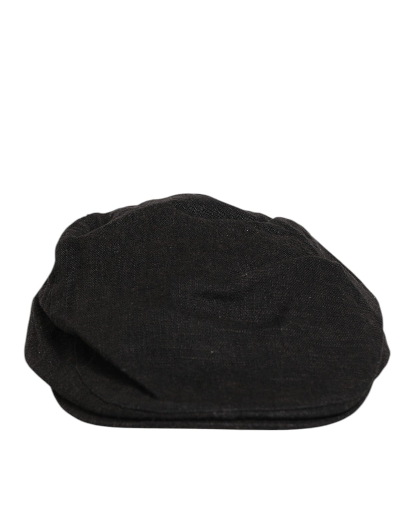 Dolce & Gabbana Black Cotton DG Logo Newsboy Cloth Capello Hat