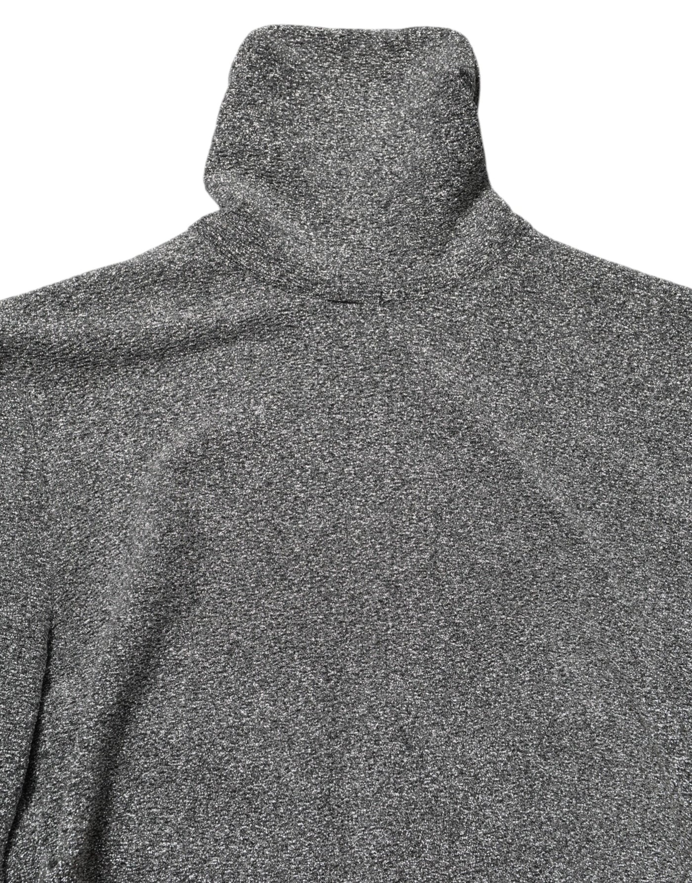 Dolce & Gabbana Gray Nylon Bodycon Sheath Long Sleeves Dress