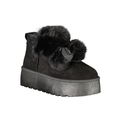 Laura Biagiotti Black Polyester Women Boot