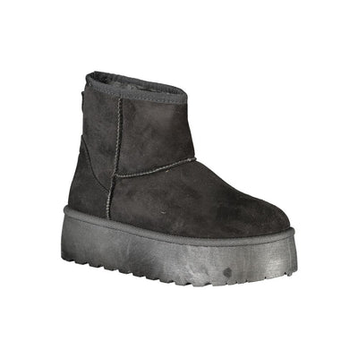 Laura Biagiotti Black Polyester Women Boot