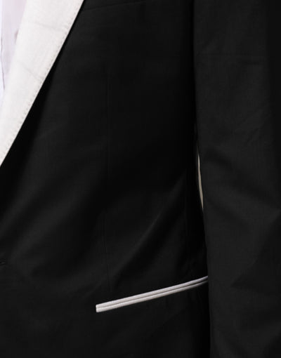 Dolce & Gabbana Black White MARTINI 1 Button Men Suit Blazer